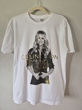 Celine Dion Las 2017 Las Vegas Colosseum Tee With Songlist Size L
